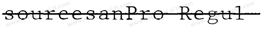 sourcesanPro Regul字体转换
